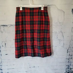 Pendleton Boyd Tartan plaid wool pencil skirt, Euc